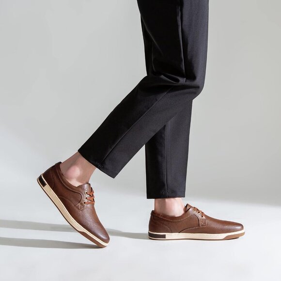 🆕 Jousen Casual Fashion Sneakers Men Brown Classic Stylish Breathable Shoes - Picture 5 of 6